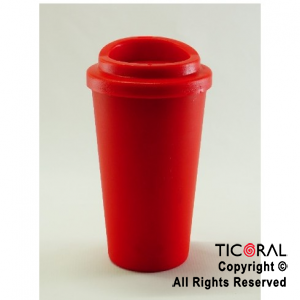 VASO TERMICO CAFE ROJO 300 CC X 1